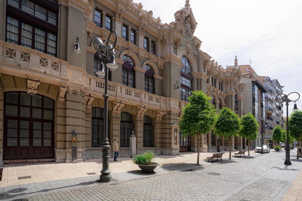 Apartamento Palacio Valdes, Centro Aviles, Con Parking Exterior photo